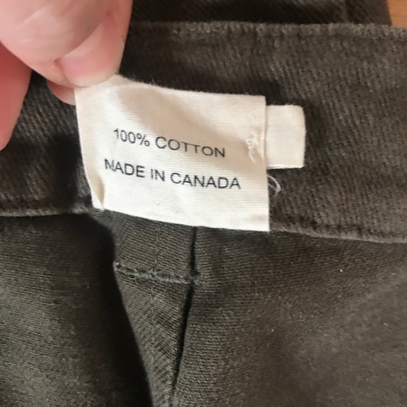 Beaton Linen Utility Pants in Olive - size 10 - Picture 5 of 5